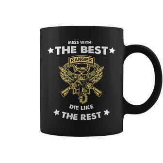 Mess With Ranger Die Like Rest For Us Army Ranger Coffee Mug | Mazezy
