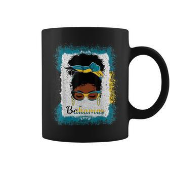 Messy Bun Bahamian Bahamas Flag Womens Woman Girl Bahamas Funny Gifts Coffee Mug | Mazezy