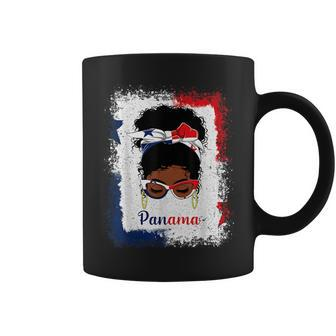 Messy Bun Panamanian Panama Flag Woman Girl Coffee Mug | Mazezy