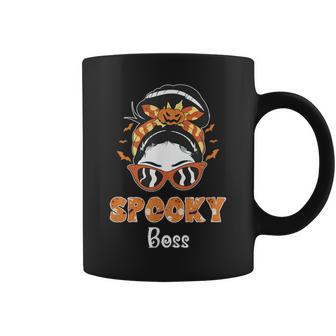 Messy Bun Spooky Boss Halloween Coffee Mug | Mazezy