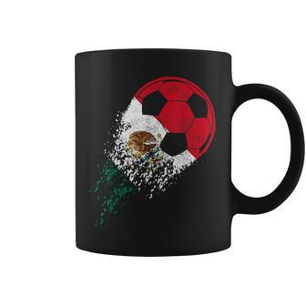 Mexico Soccer Mexican Flag Pride Soccer Player Coffee Mug | Mazezy