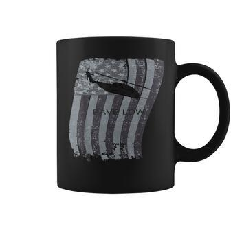Mh-53 Pave Low Helicopter Distressed Us Flag Coffee Mug | Mazezy