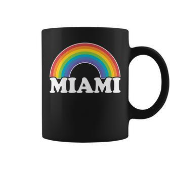 Miami Fl Gay Pride Women Men Rainbow Lesbian Lgbtq Lgbt Coffee Mug | Mazezy