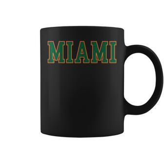 Miami Fl Throwback Sporty Classic Coffee Mug - Thegiftio UK
