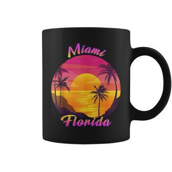 Miami Florida Fl Tropical Summer Vacation Souvenir Florida Gifts & Merchandise Funny Gifts Coffee Mug | Mazezy