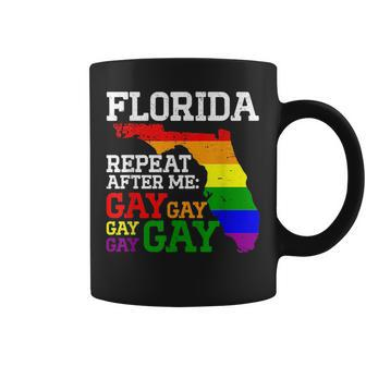 Miami Lgbtq Pride Parade Florida Repeat After Me Gay Gay Coffee Mug | Mazezy
