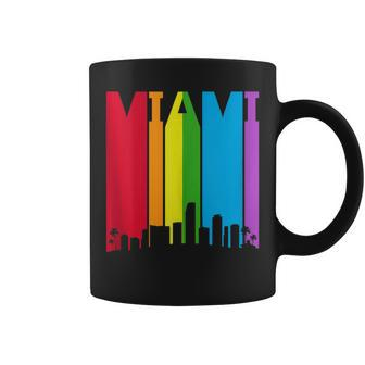 Miami Skyline Lgbt Pride Coffee Mug | Mazezy