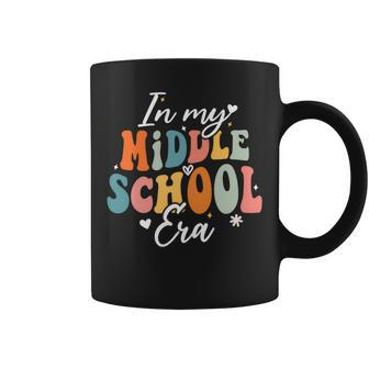 In My Middle School Era Back To School Teacher Groovy Coffee Mug - Seseable
