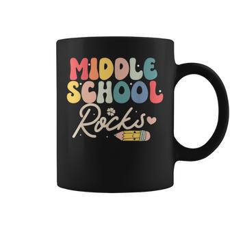 Middle School Rocks Students Teacher Back To School Coffee Mug