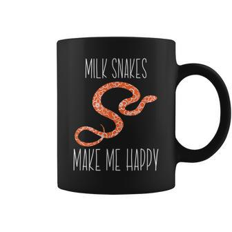 Milk Snake Make Me Happy Pet Snake Reptile Coffee Mug | Mazezy