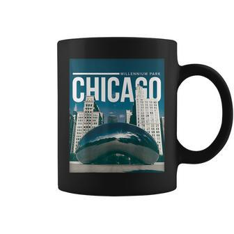 Millennium Park Bean May The Clout Be With Chicago Poster Coffee Mug | Mazezy