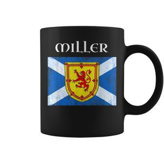 Miller Scottish Clan Name T Lion Flag Miller Funny Gifts Coffee Mug | Mazezy