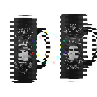 Miniature Schnauzer Lover Christmas Gift Christmas Lights Coffee Mug | Mazezy