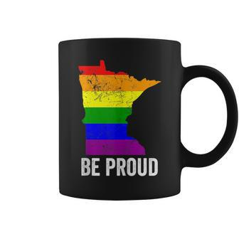 Minnesota State Gay Pride Flag Lgbt Lesbian Bisexual Trans Coffee Mug | Mazezy