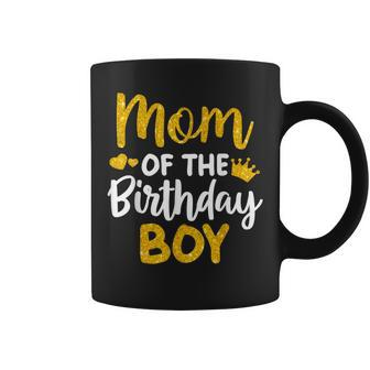 Mom Of The Birthday Boy Decorations Party Family Matching Coffee Mug - Monsterry