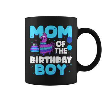 Mom Of The Birthday Boy Llama Family Party Decorations Coffee Mug - Monsterry AU