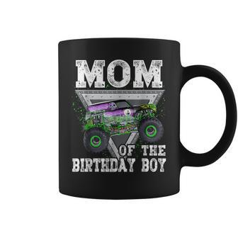 Mom Of The Birthday Boy Monster Truck Birthday Family Party Coffee Mug - Thegiftio UK