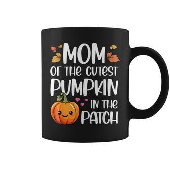 Mom Of Cutest Pumpkin In The Patch Halloween Thanksgiving Coffee Mug - Seseable