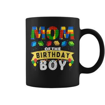 Mom Of The Birthday Boy Building Blocks Master Builder Coffee Mug - Monsterry