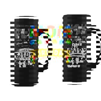Mom Of The Birthday Boy Building Blocks Master Builder Coffee Mug - Monsterry
