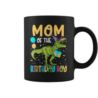 Mom Of The Birthday Boy Family Matching Dinosaur Squad Coffee Mug - Seseable