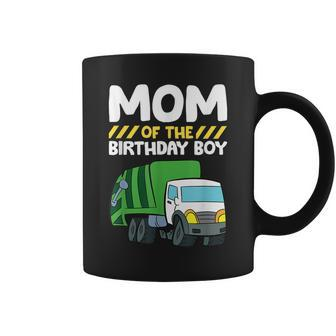 Mom Of The Birthday Boy Garbage Truck Birthday Party Coffee Mug - Monsterry