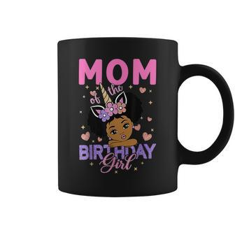 Mom Of The Birthday Girl Melanin Afro Unicorn 1St Family Coffee Mug - Thegiftio UK