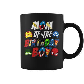 Mom Of The Superhero Birthday Boy Super Hero Family Party Coffee Mug - Thegiftio UK
