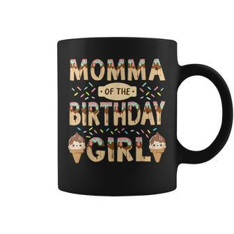 Momma Of The Birthday Day Girl Ice Cream Party Family Bday Coffee Mug | Mazezy