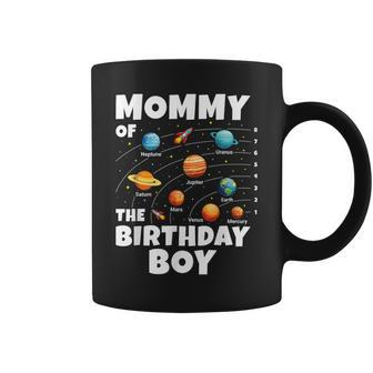 Mommy Of The Birthday Boy Space Planets Birthday Coffee Mug - Thegiftio UK
