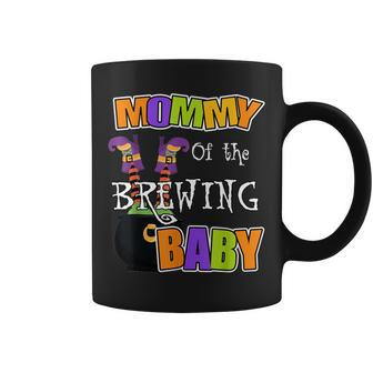 Mommy Of Brewing Baby Halloween Theme Baby Shower Spooky Coffee Mug - Seseable