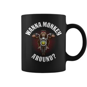 Monkey Motorcycle Coffee Mug | Mazezy