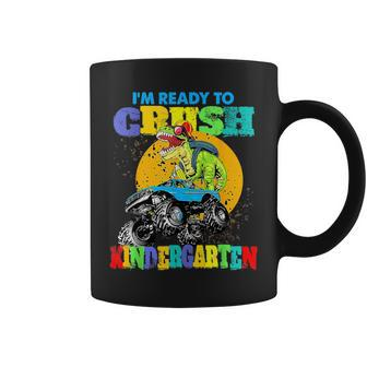 Monster Truck Dinosaur Im Ready To Crush Kindergarten Coffee Mug | Mazezy
