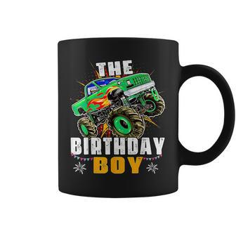 Monster Truck Family Matching The Birthday Boy Coffee Mug - Seseable