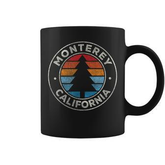Monterey California Ca Vintage Graphic Retro 70S Coffee Mug | Mazezy