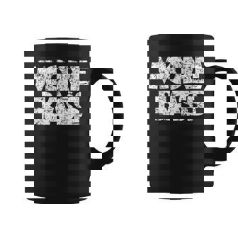 More Bass Vintage White Bassist Bass Players Coffee Mug - Thegiftio UK