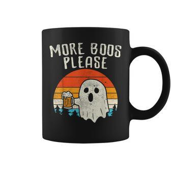 More Boos Please Ghost Beer Retro Halloween Drinking Men Coffee Mug - Thegiftio UK