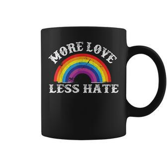 More Love Less Hate Lgbtq Gay Pride Equality Coffee Mug - Thegiftio UK