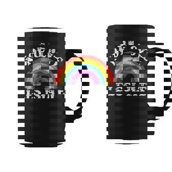 More Love Less Hate Lgbtq Gay Pride Equality Coffee Mug - Thegiftio