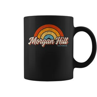 Morgan Hill California Ca Vintage Rainbow Retro 70S Coffee Mug | Mazezy