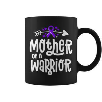Mother Of A Warrior Hodgkins Lymphoma Cancer Family Support Coffee Mug | Mazezy