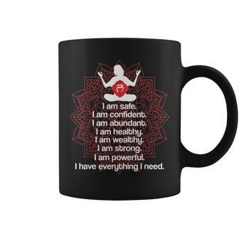 Motivational T Womenroot Chakra Affirmation Gift Motivational Funny Gifts Coffee Mug | Mazezy