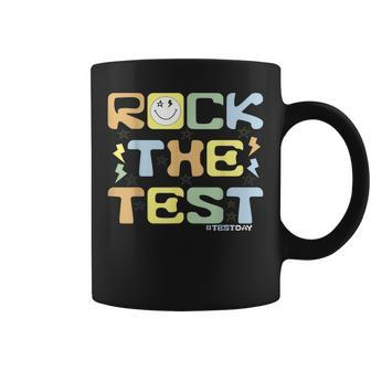 Motivational Testing Day Teacher Student Rock The Test Coffee Mug | Mazezy