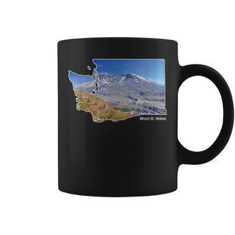 Mount St Helens Map Washington Volcano Coffee Mug | Mazezy AU
