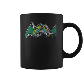 Mount St Helens Washington Flag Mountains State Souvenir Coffee Mug | Mazezy