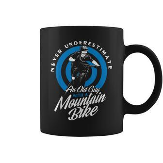 Mountain Bike Never Underestimate An Old Man Coffee Mug | Seseable CA