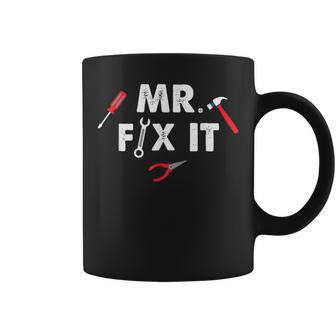 Mr Fix It Fathers Day Hand Tools Papa Daddy Coffee Mug | Mazezy UK