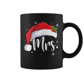 Mr Mrs Claus Christmas Couples Matching His And Her Pajamas Coffee Mug - Seseable