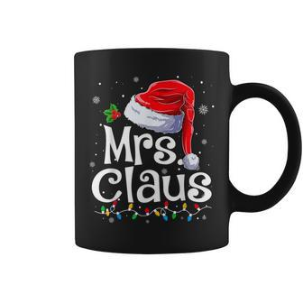 Mr And Mrs Claus Couples Matching Christmas Pajamas Santa Coffee Mug | Mazezy