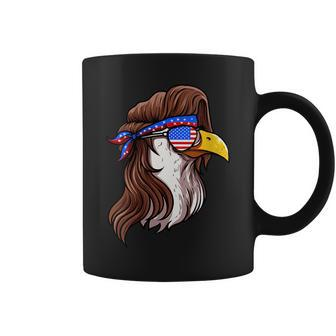 Mullet Pride - Funny Redneck Us American Flag Mullet Coffee Mug | Mazezy